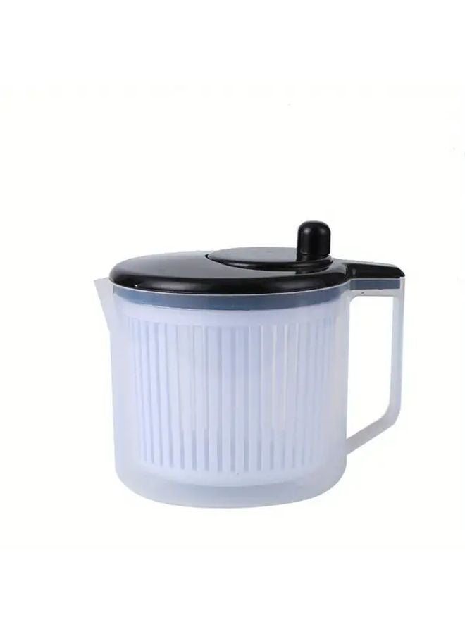 White And Green Multifunctional Vegetable Dehydrator Non Electric Salad Dryer Water Filter Squeezer - Image 5